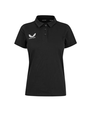 Castore Poloshirt met kraag en logo voor dames (Kaviaar)
