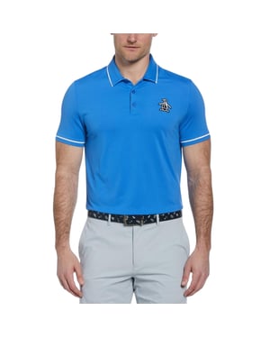 Original Penguin Herengolfpoloshirt 'Heritage' met normale pasvorm (Nevels Blauw)