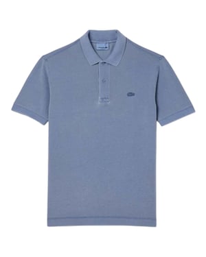 Lacoste Unisex-poloshirt voor volwassenen in dezelfde kleur (Blauw)