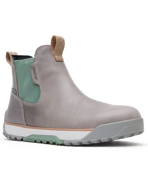 Xtratuf Ankle Deck Leather Leather Women's Grey/Iceberg Wellington Boots