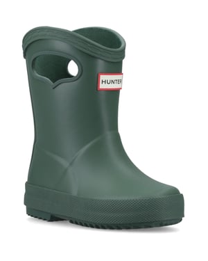 Hunter Kinderen 1ste Trek op Rubber Kinderen Hunter Groen Wellingtonlaarzen