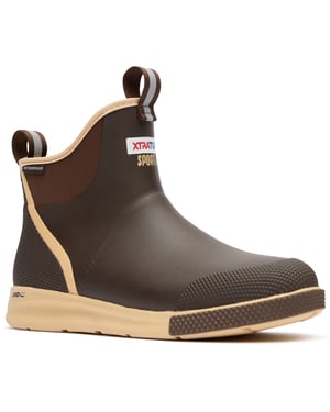 Xtratuf Enkel Deck Boot Sport EVA Heren Chocolade/Tan Wellingtonlaarzen