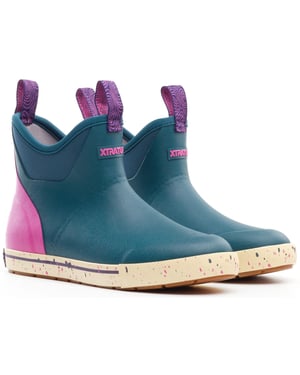 Xtratuf Ankle Deck Camp Boot Rubber Women's Teal Wellington Boots
