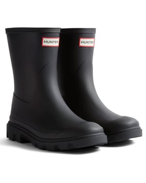 Hunter Unisex Downpour Korte Rubber Mannen Zwarte Wellingtonboots