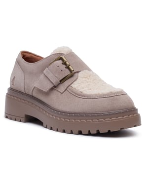 Hush Puppies Orla Monk Läder Kvinnors Taupe Loafers
