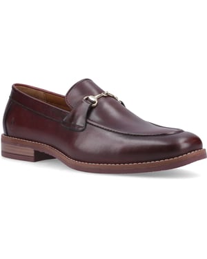 Hush Puppies Moses läder herr bordeaux loafers