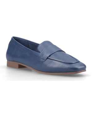 Hush Puppies Sutton Skinn Kvinnors Marinblå Loafers