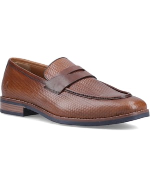 Hush Puppies Mitchell läder herreläderskor i tan