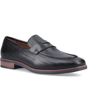 Hush Puppies Mitchell läder herr loafers i svart