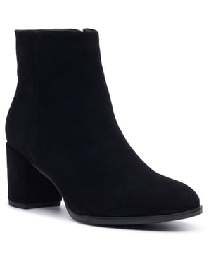 Hush Puppies Claridy Mockaläder Kvinno Svarta Klackade Stövletter