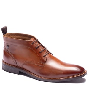 Base London Belgrave Leren Heren WASHED TAN Enkellaarzen