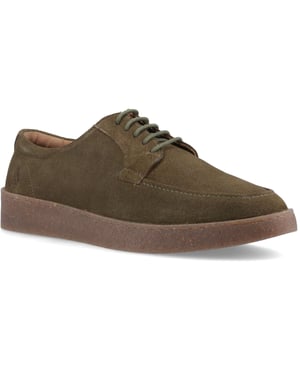 Hush Puppies Rafael Suède Heren Khaki Veterschoenen