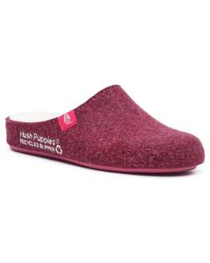Hush Puppies De Goede Slipper Polyester Dames Bordeaux Slippers