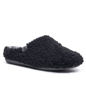 Hush Puppies Bra Textil Kvinnors Svarta Tofflor