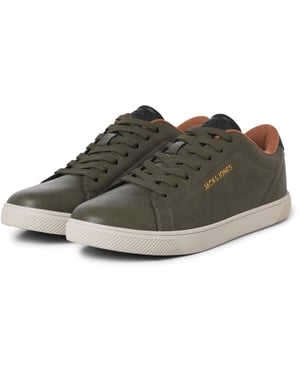 Jack & Jones Bosley Polyurethaan Heren Sneakers in Olijfnacht