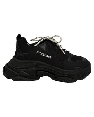 Balenciaga Triple S Sneakers in Black Polyester