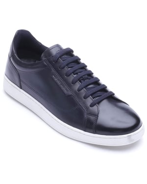 Base London Zammo Läder Herrskor NAVY