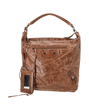 Balenciaga Arena Classic Day Bag in Brown Lambskin Leather