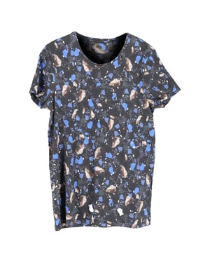 Acne Studios Terrazzo Print T-shirt in Multicolor Cotton