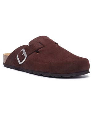 Hush Puppies Bailey Suède Dames Chocolade Muilen