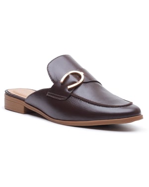 Hush Puppies Calla Läder Kvinnors Choklad Mules