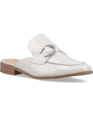 Hush Puppies Calla Leren Dames Ivoor Muilders