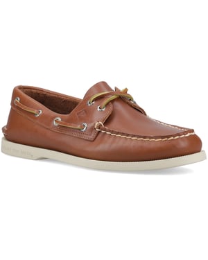 Sperry Authentieke 2 Oog Leer Heren Tan Bootsschoenen