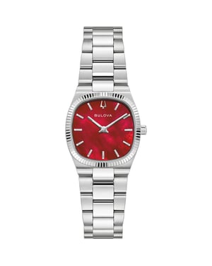 Bulova Super Seville Mini Dames Horloge Zilverkleurig 96L354