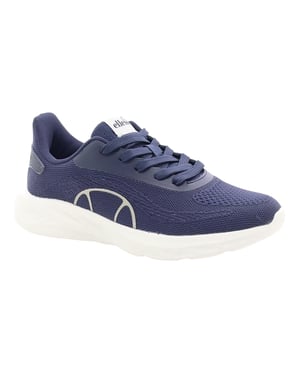Ellesse Heren Como leren platte sportschoenen (Marine)