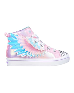 Skechers TwiLites 2.0 höga sneakers för tjejer (Rosa)