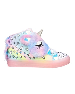 Skechers Shuffle Unicorn-sportschoenen voor meisjes (Roze/Multikleurig)