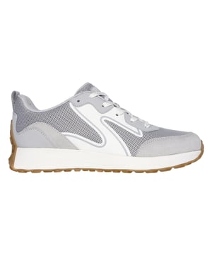 Skechers Dames Gusto Suède Paneel Sneakers (Grijs)