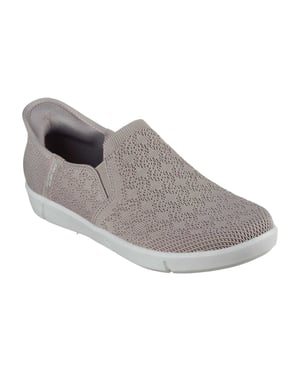 Skechers Dames Breezest Slip-on Sneakers (Grijs)