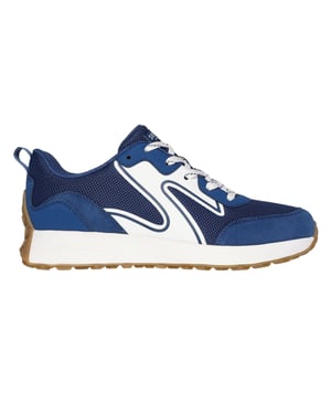 Skechers Dames Gusto Suède Paneel Sneakers (Navy)