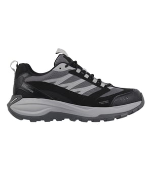Reebok Mannen Nano X3 Leren Rondneus Platte Sneakers (Grijs/Zwart)