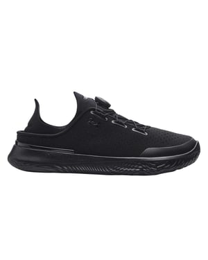 Under Armour Herenprestatieschoenen van leer met BOA-vetersysteem (Zwart)