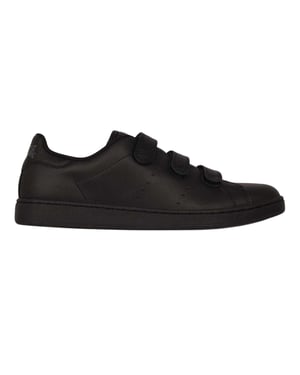 Lonsdale Mannen Leyton Drievoudige Klittenbandschoenen (Zwart/Zwart)