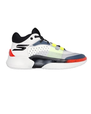 Skechers Resagrip Speckle basketbalschoenen voor heren (Wit/Grijs)