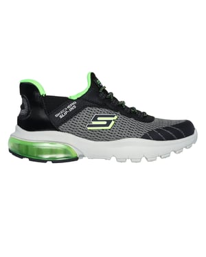 Skechers Barn Razor Air - Hyper-Brisk Slip-In Sneakers (Kolgrå/Svart)