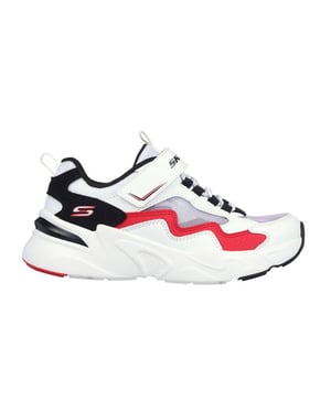 Skechers Mesh-sportschoenen voor kinderen (Wit, Rood, Zwart)