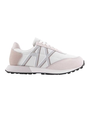 Armani Exchange Vrouwen/dames Lace Up Trainers (Gebroken wit)
