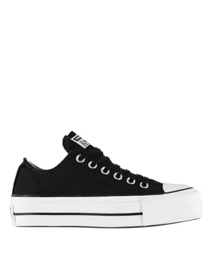 Converse Dames/Dames Chuck Taylor Canvas Platform Schoenen (Zwart, Wit)