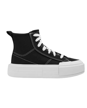 Converse Chuck Taylor-sneakers met plateauzool en hoge schacht voor kinderen (Zwart, Wit)
