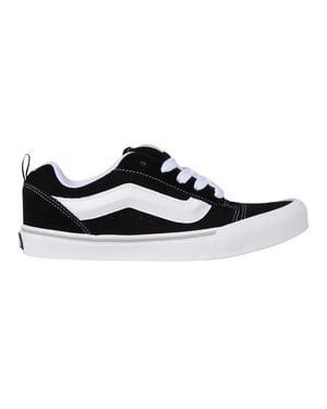 Vans Kinderen Knu Skool Leren Sneakers (Zwart/Wit)