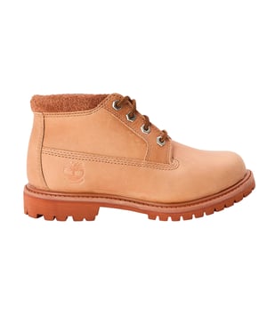 Timberland Dam Nellie Läder Vattentäta Chukka Stövlar (Ljus Röd)