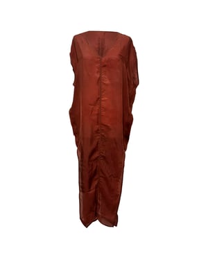 Rick Owens Arrowhead maxi-jurk in bruin cupro