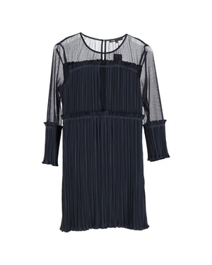 Maje Ritzy geplooide mini-jurk in marineblauw polyester