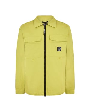 Marshall Artist Overshirt voor heren met doorlopende ritssluiting (Kalk)