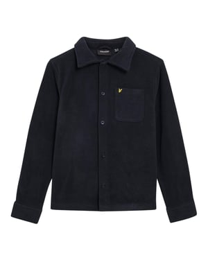 Lyle & Scott Polarfleece-overhemd met zakken voor kinderen (Donkere marine)
