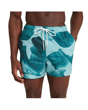 Ted Baker Heren Bedrukte Zwemshorts (Turquoise)